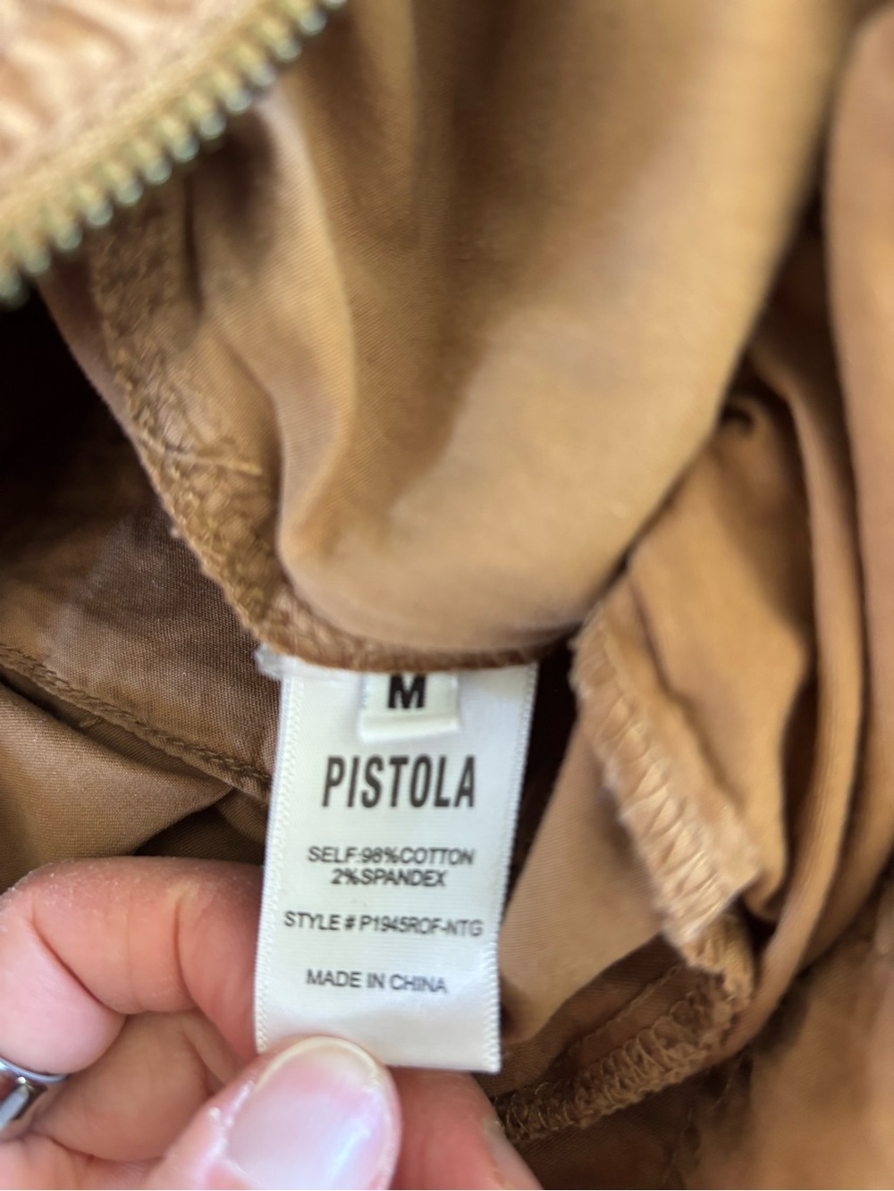 Pistola Aidy Cargo Utility Jumpsuit One Piece Paratrooper Nutmeg Brown M - Picture 9 of 10